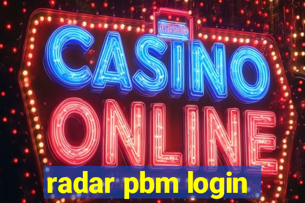 radar pbm login