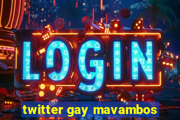 twitter gay mavambos