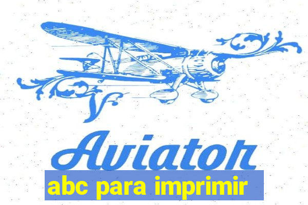 abc para imprimir